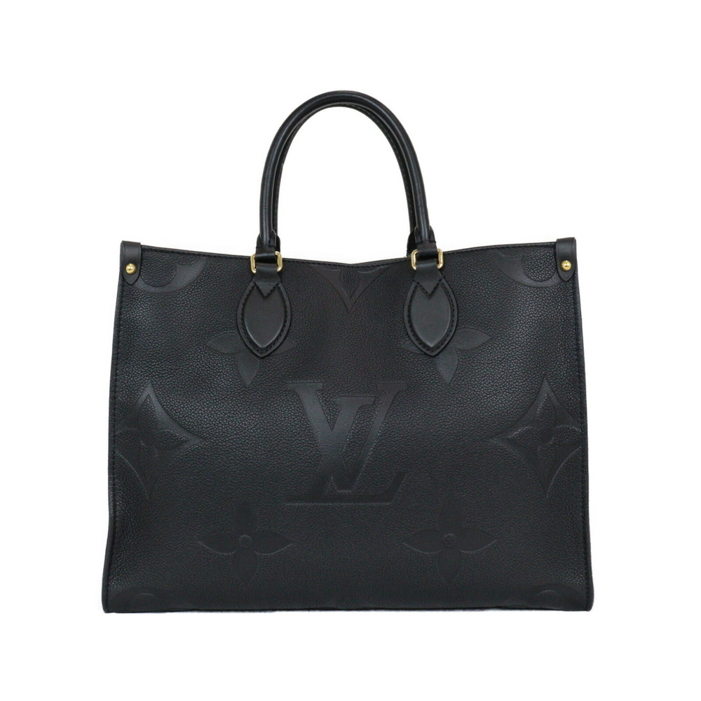 Louis Vuitton Tote Bag Black Go Monogram On Noir the Shoulder Empreinte